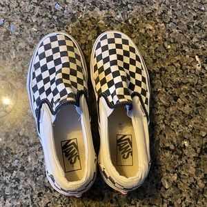 Checkered vans size women 8.5 mens 7.0